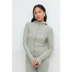 Gina Tricot Zip Hoodie Jacket Hoodies - Grå