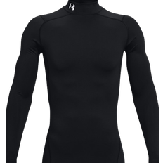 Base Layers on sale Under Armour ColdGear Men's Compression Mock Long Sleeve Top - Black/White