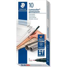 Staedtler Lumocolor OHP Marker Fine Bullet Red 0.6 mm 10-pack