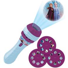 Nattlampa barn projektor Barnrum Lexibook Frozen Stories Projector & Torch Blue Nattlampa