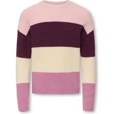 Nylon Tops Kids Only Sandy Knitted Pullover - Purple/Mauve Wine (15207169-1045)