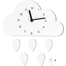 Wall Clocks Kid's Room Spactz Nordic Style Wooden Nursery Clock