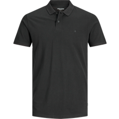 Jack & Jones Enfärgat Piké Pikétröja Svart