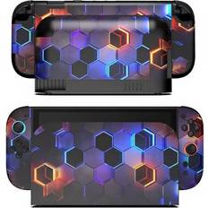Console Decal Stickers Nintendo Switch 2 Full Fit Dekorativ Skin Honeycomb
