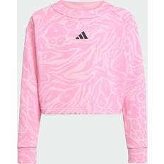 Adidas Sweatshirts Children's Clothing adidas Future Icons Cropped Sweatshirt - True Pink/St Tropic Bloom/Black (JW7541)