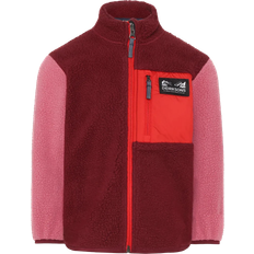 Rød Fleecejakker Børnetøj Didriksons Anten Full Zip Fleecetrøje - Rød