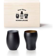 Wood Glasses Miyako Dolce Duo Pair Tumblers Rocks Beer Present