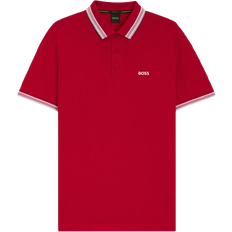 HUGO BOSS Paddy Polo Shirt in Cotton Piqué - Red