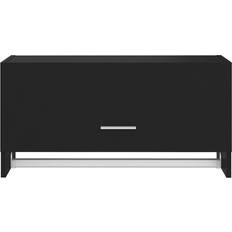 Wood Wall Cabinets vidaXL Compact Black Wall Cabinet 70x35cm
