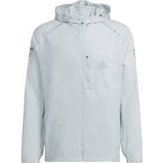 Adidas herr jacka adidas Men's Marathon For The Oceans Running Jacket - Linen Green/Green Oxide