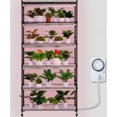 VEVOR Plantestativ Med Vækstlys 6 Niveauer 150W Planteopsats