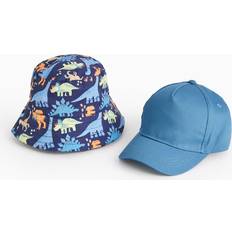 Tu Accessories Tu Bucket Hat & Cap 2-pack - Blue Dino