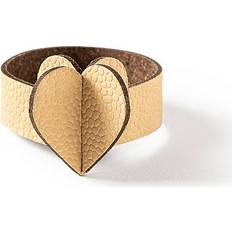 Servettringar Hjärta 4-Pack Beige Servettring
