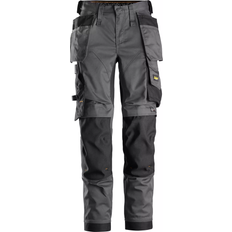 Snickers Workwear 6247 Women's Stretch Trousers Holster Pockets - Steel Grey/Black
