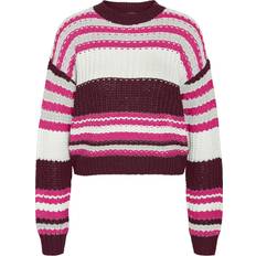 Purple Jumpers Noisy May Knit Jumper - Multicolour