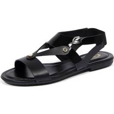 Læder Patent Sko Sandal Model - Sort