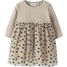 Beige Klänningar Barnkläder Name It NbfNea Ls Tulle Dress - Beige