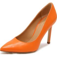 Dame - Orange Højhælede sko Nappa Læder Højhælede Sko Dame - Orange