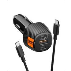 Bilbatteriopladere Batterier & Opladere Spigen Essential 113W Car Charger EV1133
