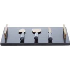 Stainless Steel Cheese Boards Premier Housewares Orsina Marina Black Gold and Knife Set Cheese Board