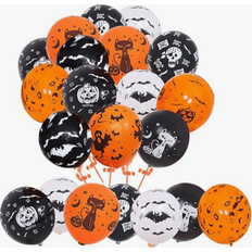 Halloween Latex Balloons Shein 50 Pcs Halloween Latex Balloons In Various Shapes
