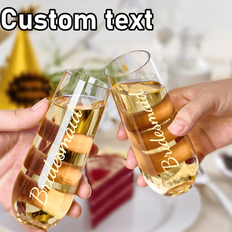 Plastic Champagne Glasses Shein Personalized Clear Plastic Flutes 9 Oz Champagne Glass