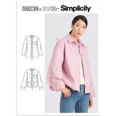 Håndarbejdsmønstre Simplicity Løs Jakke Storskjorte Snitmønster