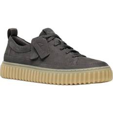 Grå - Herre Snørestøvler Clarks Torhill Lace Leather Shoes Fast Blonder - Grey