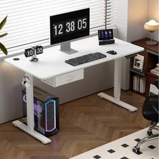 Yes (Electric) Writing Desks MCC Direct Easton Height Adjustable Electric 160cm Writing Desk