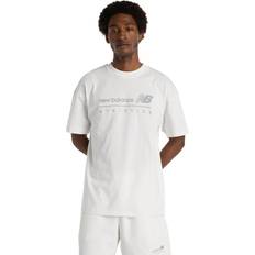 New Balance T-shirts New Balance Linear Graphic T-Shirt Beige - Grey
