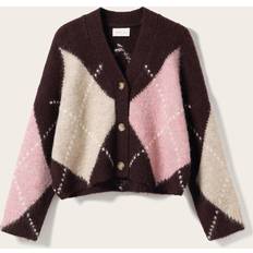 Oversize Koftor Noella Knit Cardigan Winetasting Mix