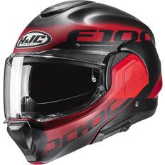 HJC Motocross Helmets Motorcycle Helmets HJC Flip-up Helmet Hetal Mc1sf - Black Red