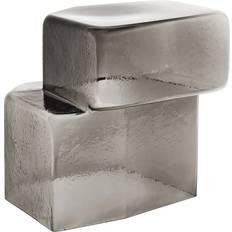 ferm LIVING Oscil Sculpture Recycled Smoked Grey W37 x D37 x H41 cm Dekoration