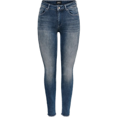 Only Blush Mid waist Skinny Fit Jeans - Blue/Special Blue Grey Denim