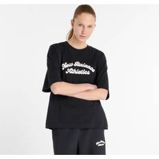 New Balance T-shirts New Balance Linear Heritage Oversized T-Shirt - Black