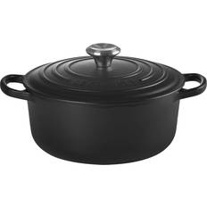Le creuset 2.4 Le Creuset Signature Cast Iron Matte Black med låg 20cm