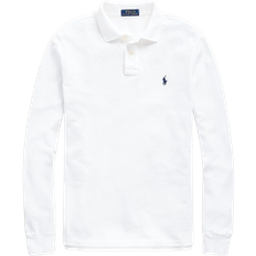 Polo ralph lauren custom slim fit long sleeve polo shirt Polo Ralph Lauren Custom Slim Fit Long Sleeve Polo Shirt - White