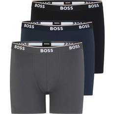 HUGO BOSS Power Cotton Stretch Boxer Briefs 3-pack - Blue