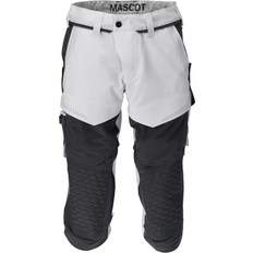 Mascot Customized Arbetspiratbyxa Full Stretch - Vit/Stengrå