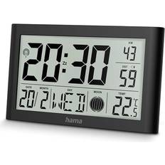 Hama Digital Med Termometer 2 Larmtider Väggklocka 12cm
