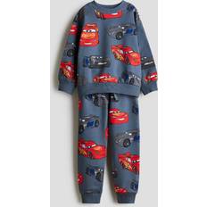 H&M Boys Other Sets H&M Boys 2-Piece Printed Sweatshirt Set - Dark Dusty Blue