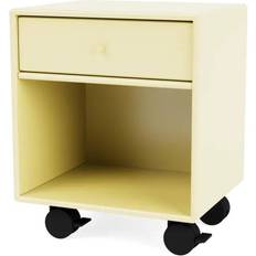 Montana Furniture Dream Castors Camomile/Black Bedside Table 30x35.4cm