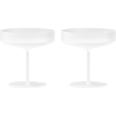 ferm LIVING Ripple Frosted Champagneglas 15cl 2stk
