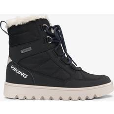 Gore-Tex Barnskor Viking Fleek Warm GTX Zip, Unisex Snow Boot Barn och tonåringar, Svart, Stretta