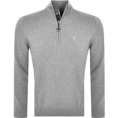 Barbour Cotton Half Zip Jumper - Grey Marl