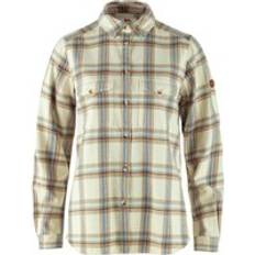 Fjällräven Beige Skjortor Fjällräven Övik Heavy Flannel Shirt - Chalk White