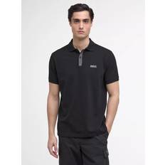 Barbour Polo Shirts Barbour Cotton Regular Fit Short Sleeve Polo Shirt - Black