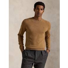 Polo Ralph Lauren Wool Jumpers Polo Ralph Lauren Wool Crewneck Sweater Pull Col Rond - Beige