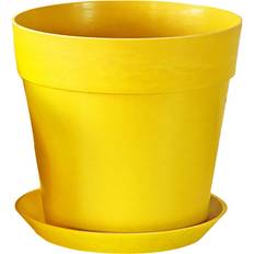 Pots, Plants & Cultivation Artibetter 2pcs Flowerpot with Saucer for Plant Growth