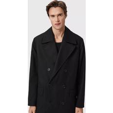 AllSaints Coats AllSaints Curran Double Breasted Wool Blend Coat